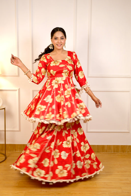 Red Seep Kalidar Set
