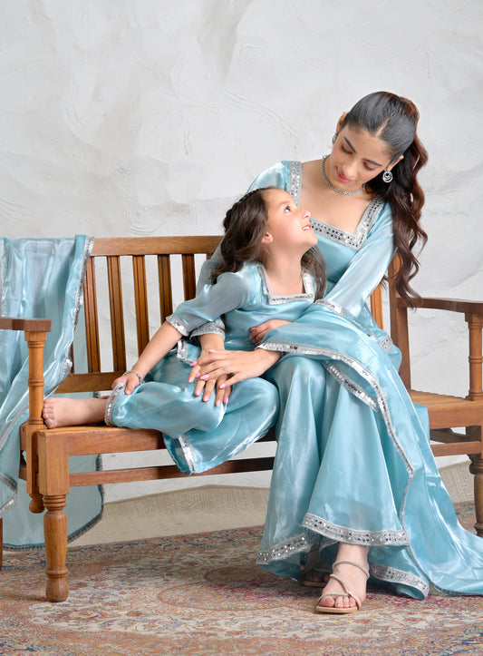 Aasma Blue Suit Set - Duo